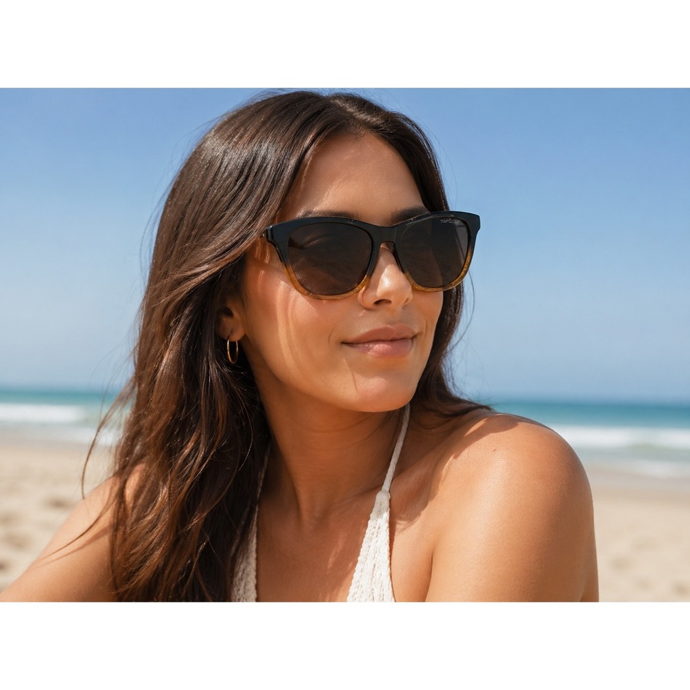 Tifosi Optics Swank Sunglasses Brown Lens Retro Sport Lifestyle Beach Coastal